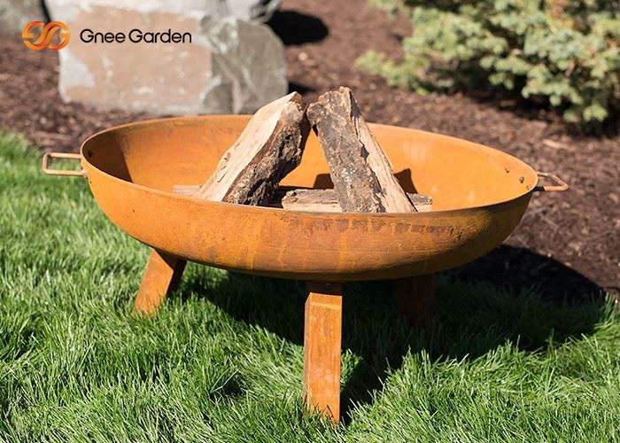 Corten Steel Backyard Use Warmth Fire Pit