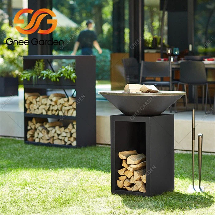 Corten steel grill bbq for cooking(3)
