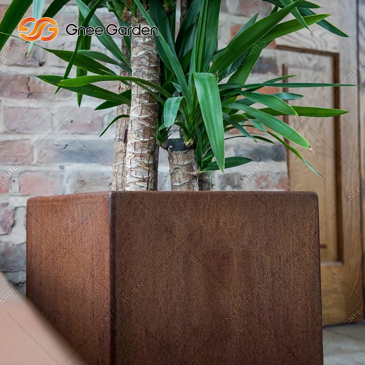 กระถางปลูกสวนโลหะ Corten Steel