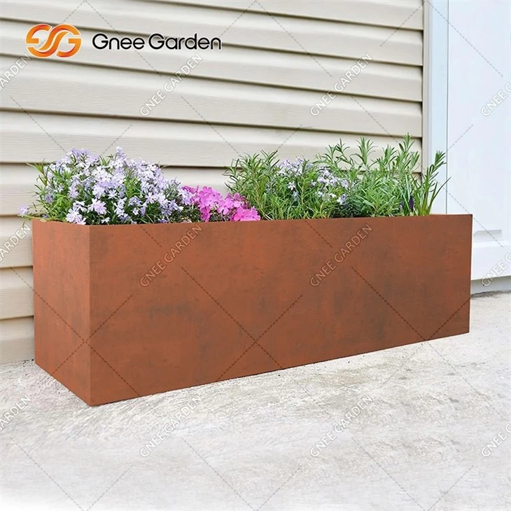 Planter Pot Steel Corten Steel Flower Pot Big Flower Pot