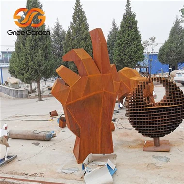 ศิลปะสวนกลางแจ้งที่ทำจากโลหะ Corten