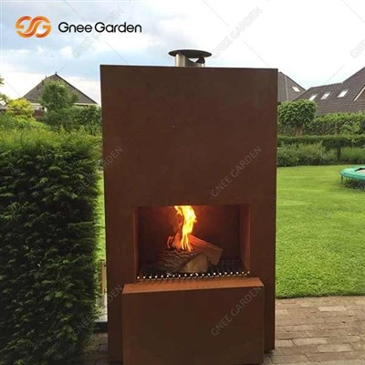ขายเตาผิงกลางแจ้ง Corten Steel