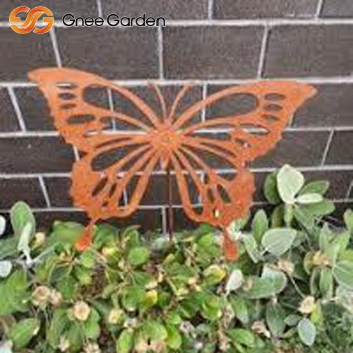 Corten Garden Art Large Butterfly