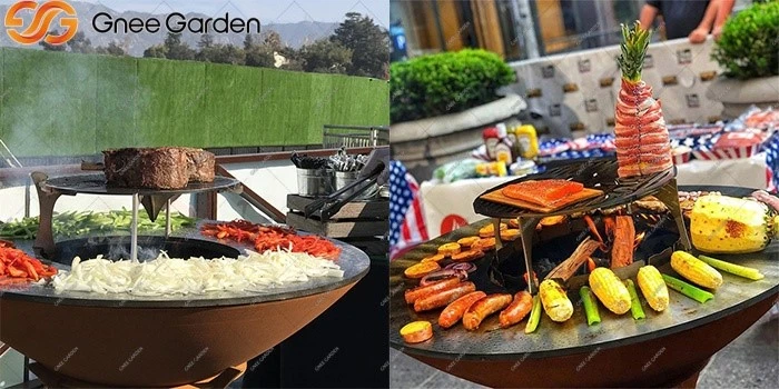 Corten steel BBQ grill Corten steel BBQ grill