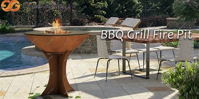 Corten Steel outdoor bbq kitchen Corten Steel outdoor bbq kitchen