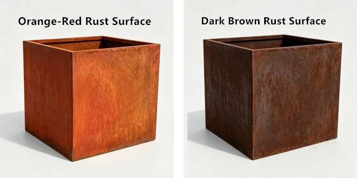 Small Garden Corten Planters Small Garden Corten Planters