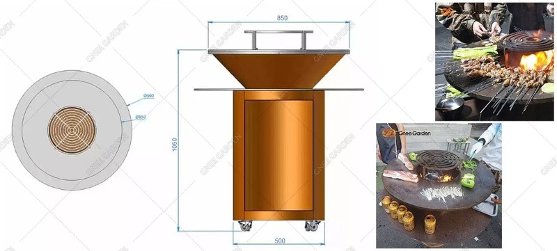 corten steel barbecue corten steel barbecue