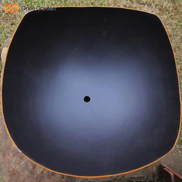 Corten Steel Scallop Fire Pit Rust Look Corten Steel Scallop Fire Pit Rust Look