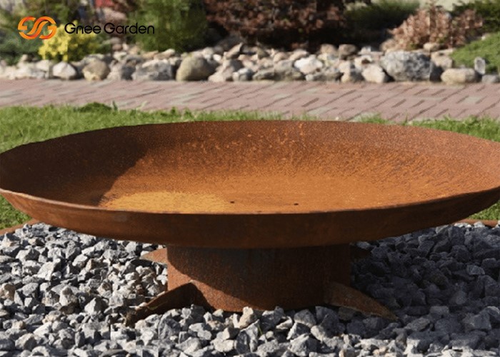 Corten Steel Square Fire Pit Patio Corten Steel Square Fire Pit Patio