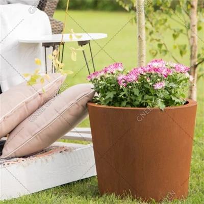 กล่องชาวไร่เหล็ก Corten กลางแจ้งดีไซน์ใหม่